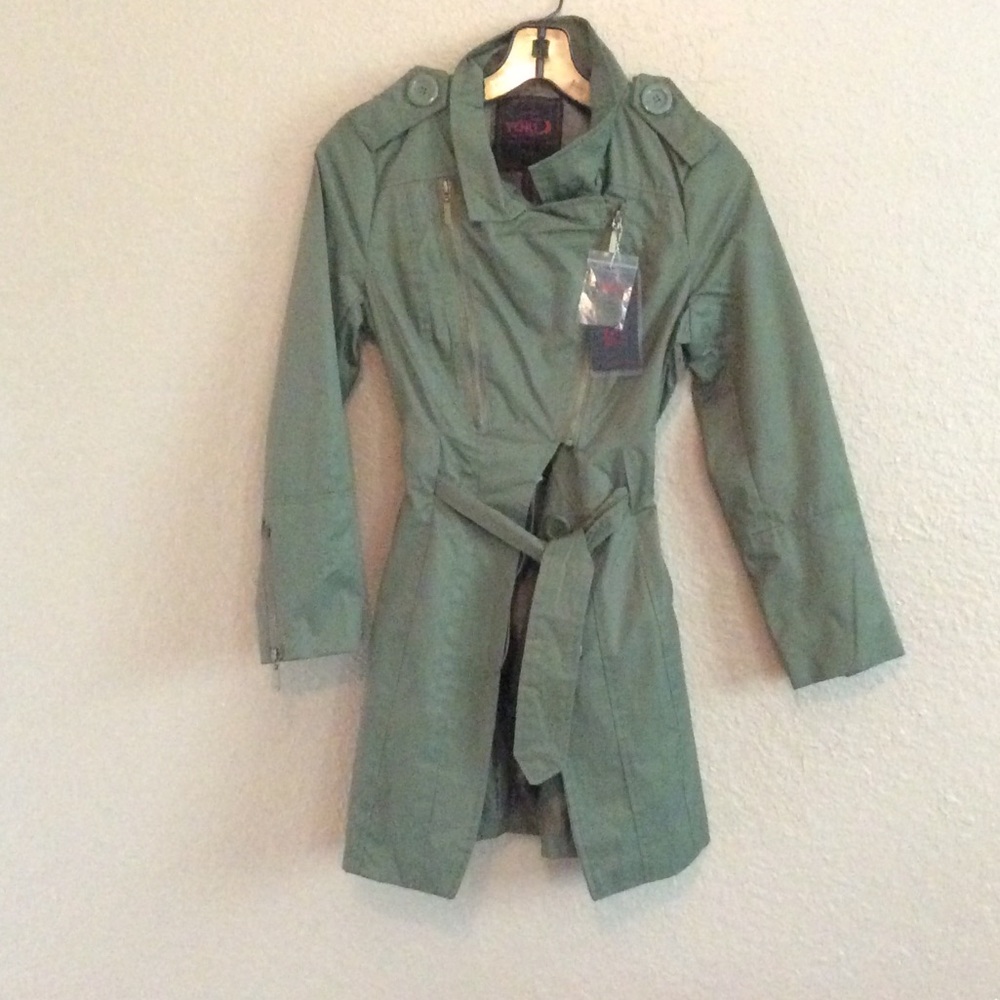 Girls Yoki olive green jacket size 12-14